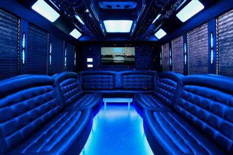 lewisville-tx 50 passenger party bus interior
