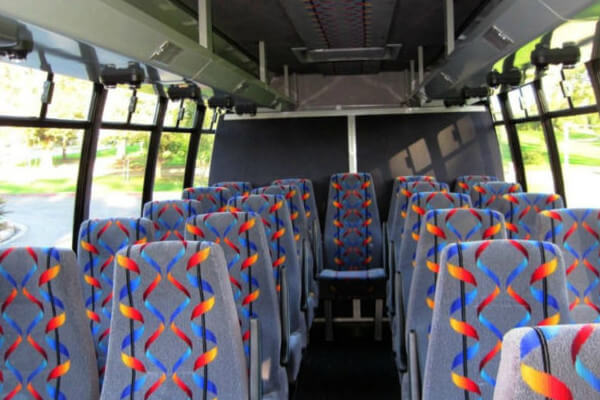 valley-stream-ny 18 passenger mini bus interior