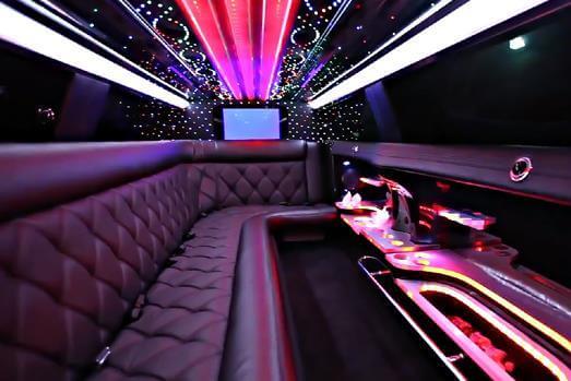 bristol-ct cadillac escalade limo interior