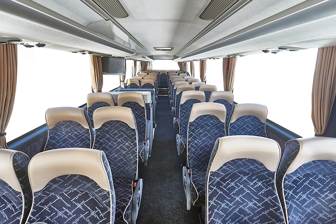 lewisville-tx 56 passenger charter bus interior