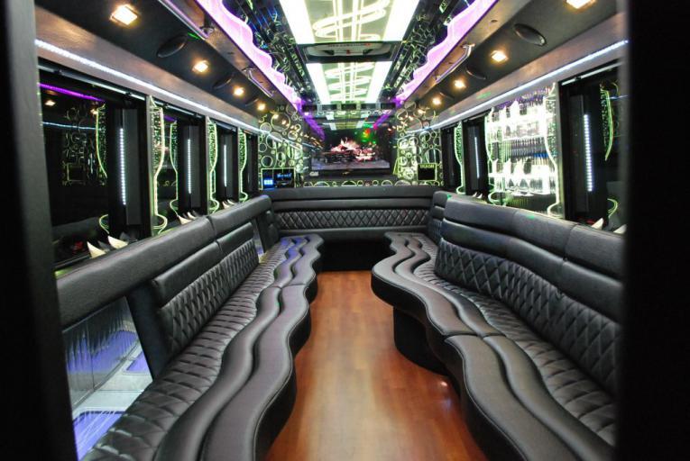 lewisville-tx 20 passenger party bus interior