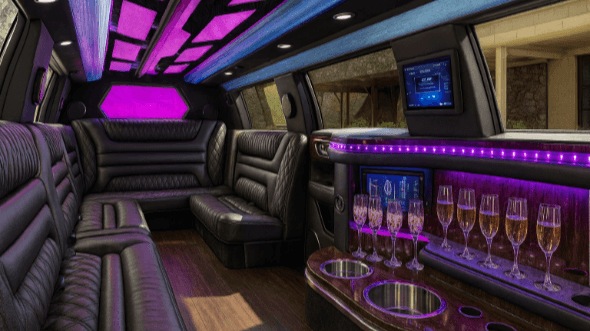 Interior of Bentley Limousines in Chula Vista