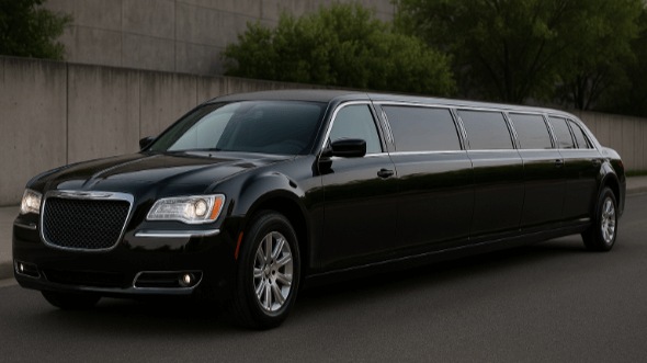 Exterior of Chrysler 300 Limo in Cincinnati