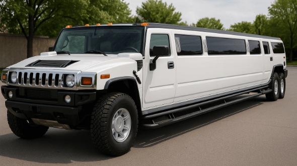 Exterior of Hummer Limo in Shreveport