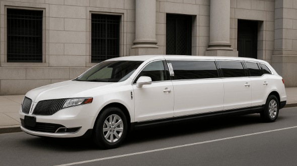 Exterior of Lincoln MKT Limousine in West Hartford