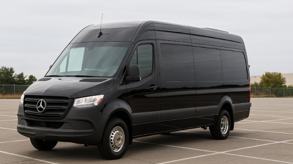Exterior of Sprinter Limo in Burnsville