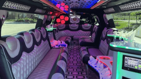 Interior of Sprinter Limo in Sarasota