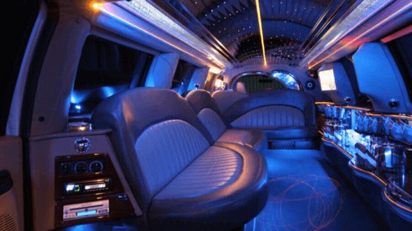 Interior of Sprinter Limo in Union City