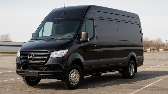 Exterior of Sprinter Limo in Wilmington