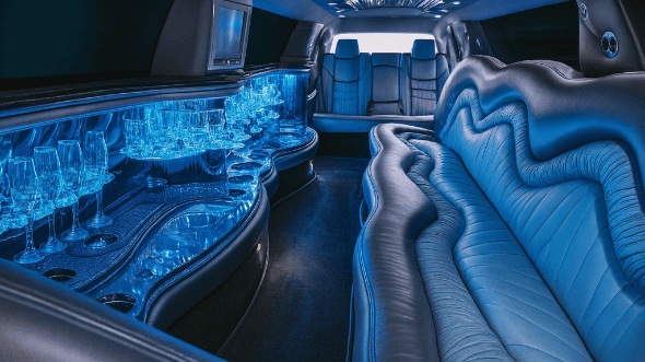 Interior of Yukon Limo in Riverside